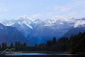 Lake Matheson at night